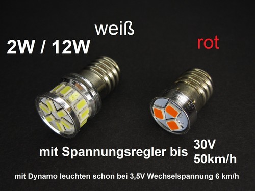 Led birnen e10 mit - led,