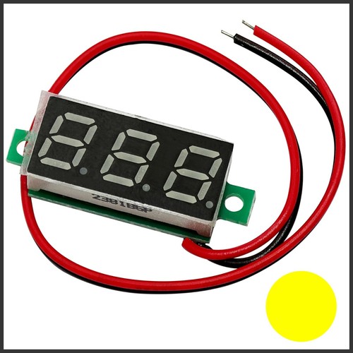 Led voltmeter gelb mini - -gelb-,
