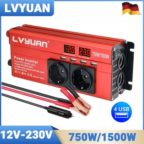 750w 1500w wechselrichter 12v - wechselrichter,