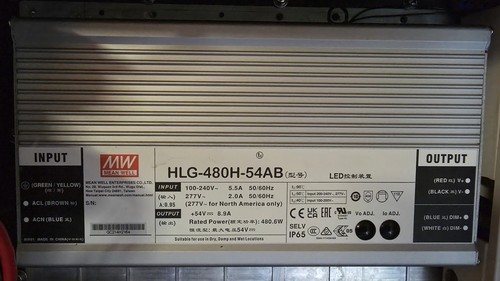 Mean well hlg 480h - mean,