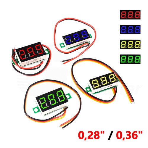 Mini led voltmeter einbau - mini,