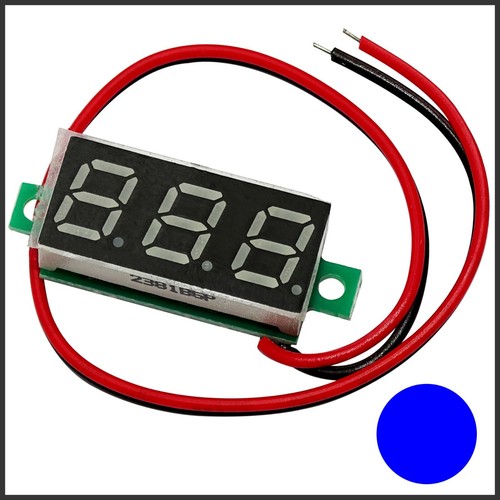Led voltmeter blau mini - led, -blau-