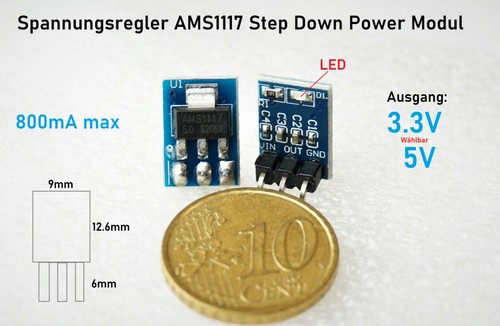 Spannungsregler ams1117 3v - ams1117, 3.3v